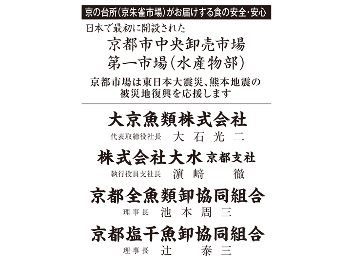 京都中央卸売市場 第一市場(水産物部)