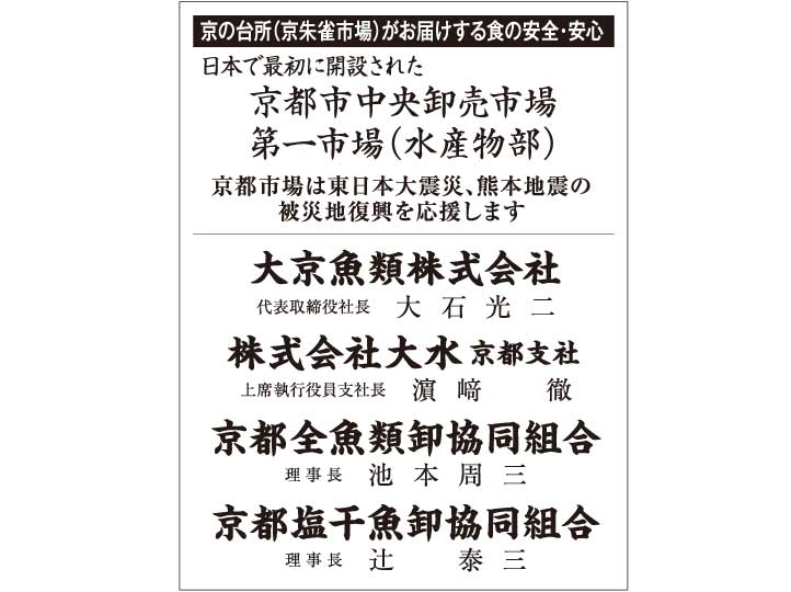 京都中央卸売市場 第一市場(水産物部)